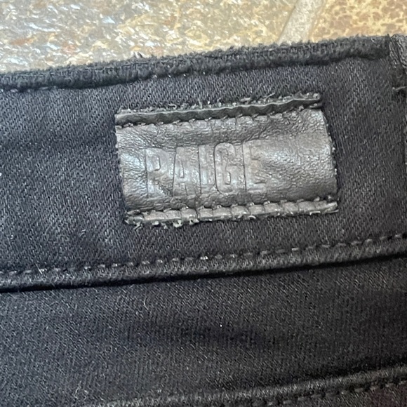 PAIGE - Verdugo Ankle Black Jeans Size 32 - Picture 5 of 8